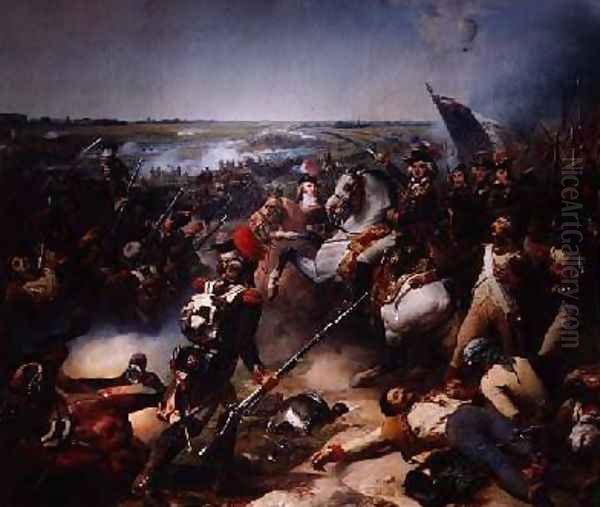 Battle of Fleurus 26th June 1794 1837 Oil Painting by Jean Baptiste Mauzaisse