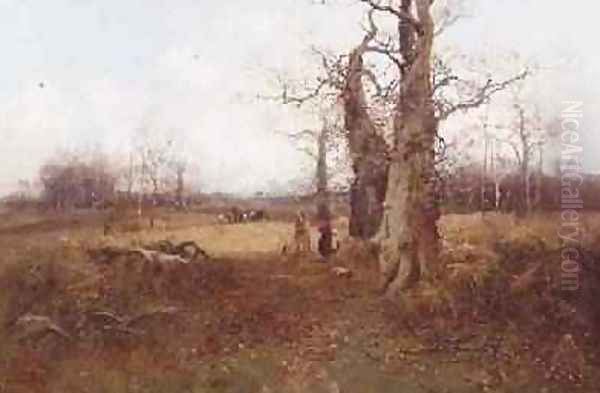 Autumn Landscape 1899 Oil Painting by William Manners