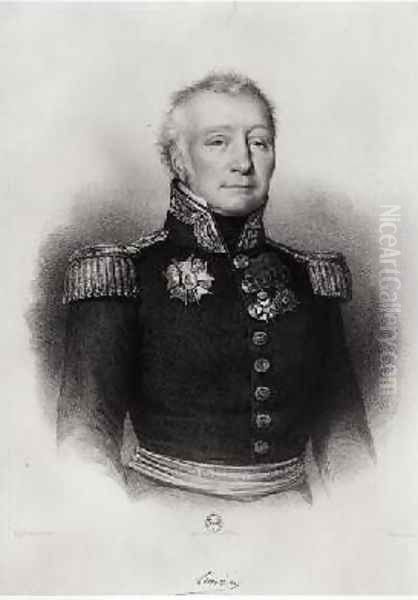 Admiral Linois 1761-1848 Oil Painting by Antoine Maurin