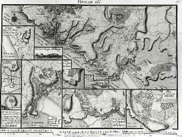 Map of Saintonge from Recueil des Plans de Saintonge Oil Painting by Claude Masse