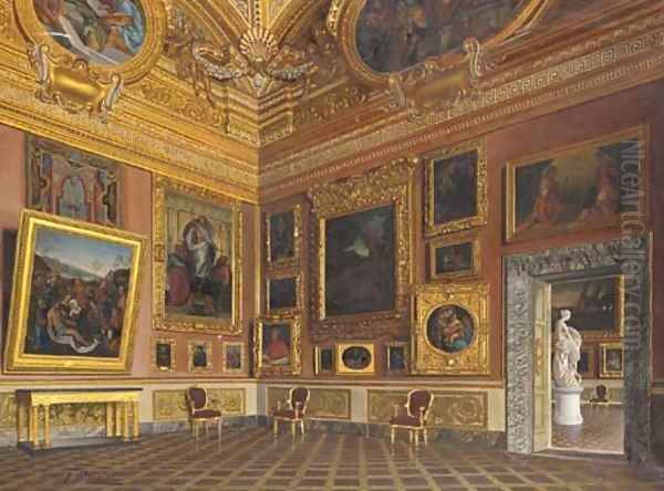 Sala di Saturno, Palazzo Pitti, Florence Oil Painting by F Maestosi