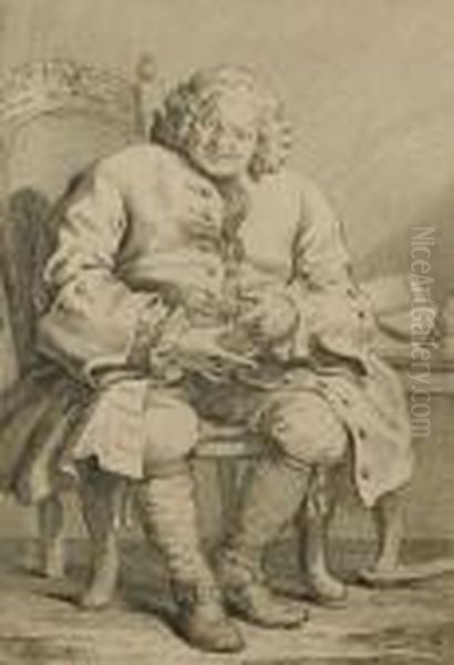 Simon, Lord Lovat Oil Painting by William Hogarth