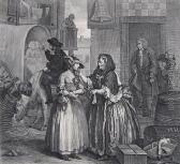 A Harlot's Progress Oil Painting by William Hogarth