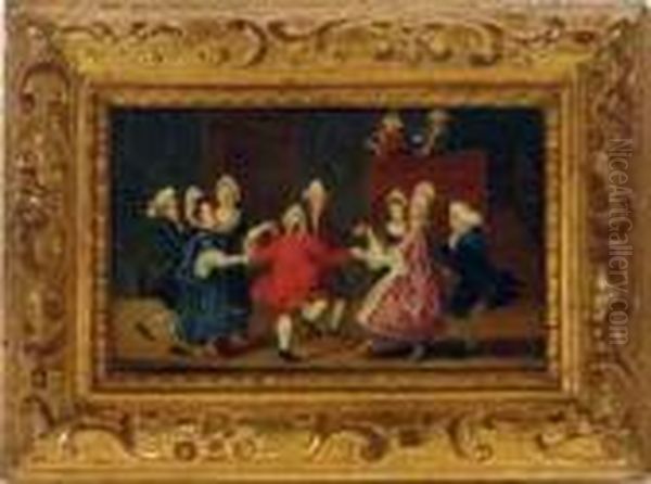 A Festive Dance Oil Painting by William Hogarth