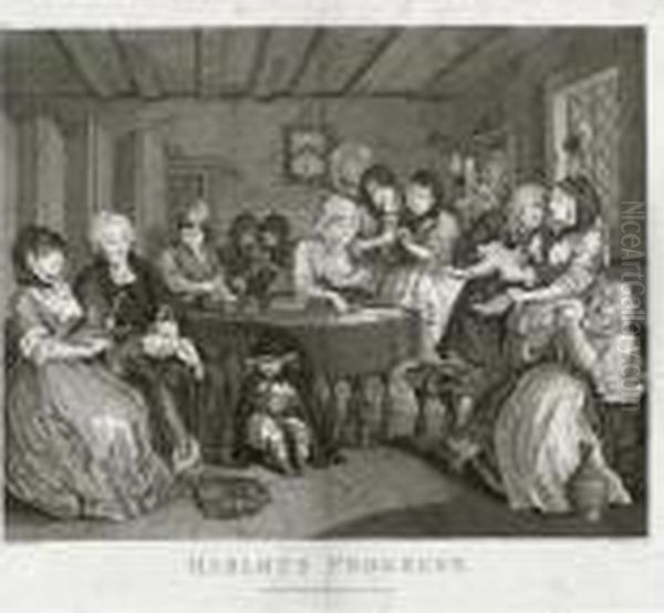 A Harlot's Progress Oil Painting by William Hogarth