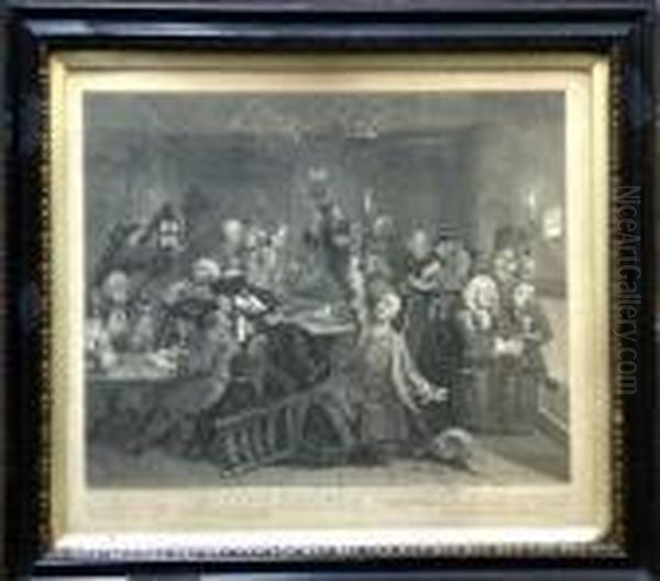 A Rakes Progress Oil Painting by William Hogarth