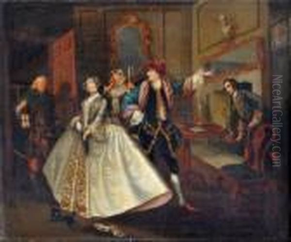 Le Retour Imprevu Oil Painting by William Hogarth