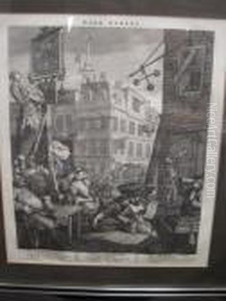 Beer Street Oil Painting by William Hogarth