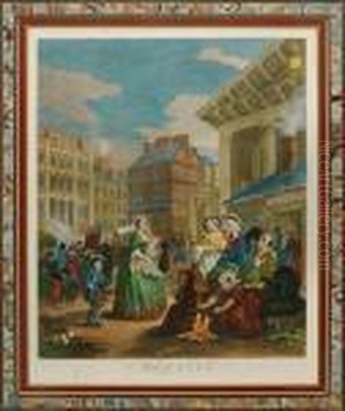 Morning Oil Painting by William Hogarth