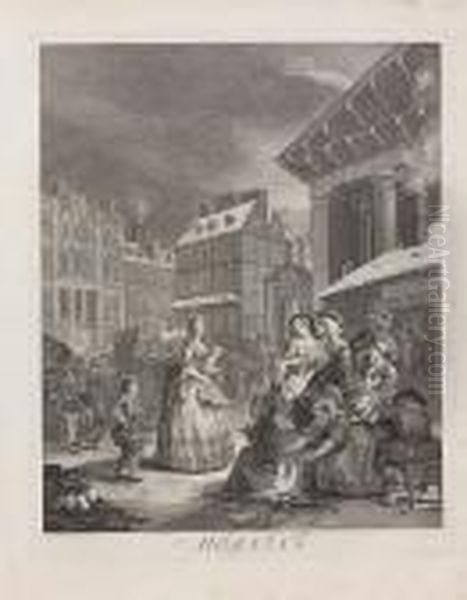 The Four Times Of The Day Oil Painting by William Hogarth