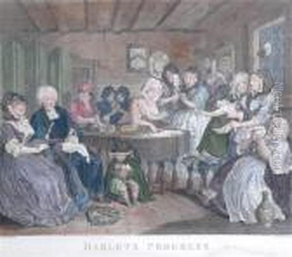 Harlots Oil Painting by William Hogarth