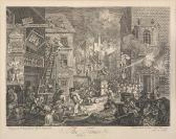 The Sleeping Congregation Oil Painting by William Hogarth