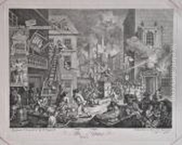 Times Oil Painting by William Hogarth