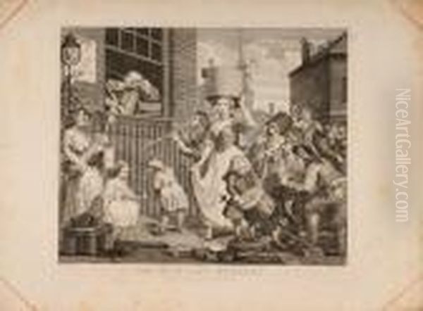 The Enraged Musician Oil Painting by William Hogarth