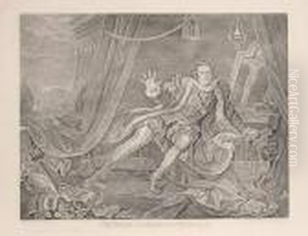 Garrick In The Character Of Richard The 3rd Oil Painting by William Hogarth