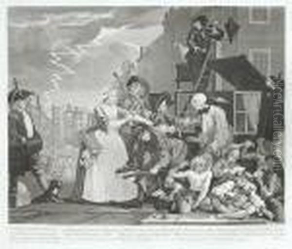 Theworks Of William Hogarth, From The Original Plates Restored Byjames Heath Oil Painting by William Hogarth