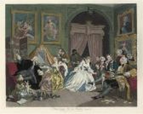 Marriage-a-la-mode, By T.cook Oil Painting by William Hogarth