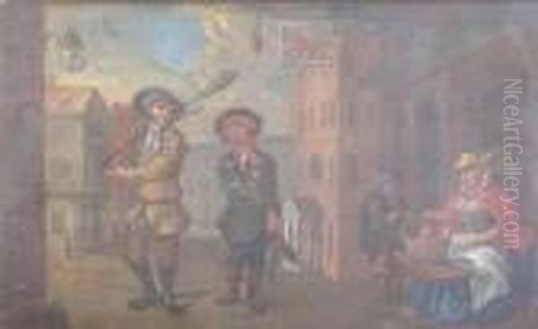 Chimney Sweeps Oil Painting by William Hogarth