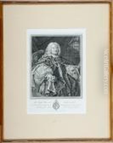 Dr. Benjamin Hadley Lord Bishop Of Winchester. Engraving. 43 X 30 Cm Oil Painting by William Hogarth