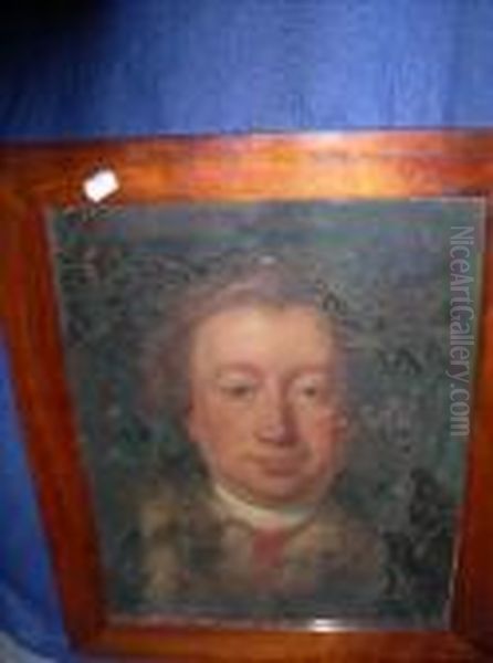 Head Study Of A Man Oil Painting by William Hogarth