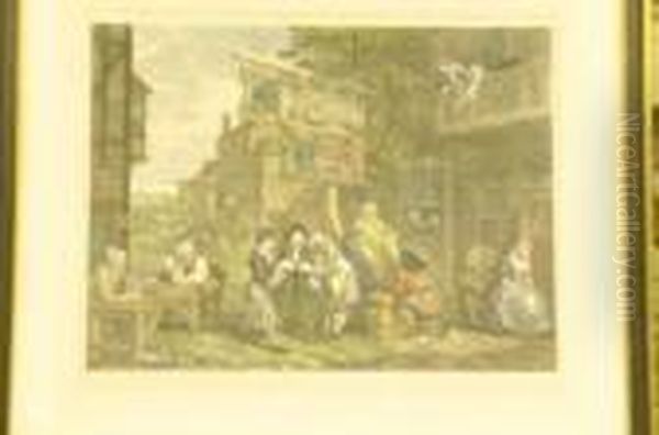 Engraving After An Original By Hogarth Oil Painting by William Hogarth