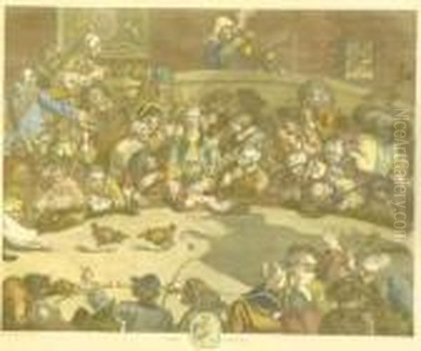 Pit Ticket Oil Painting by William Hogarth