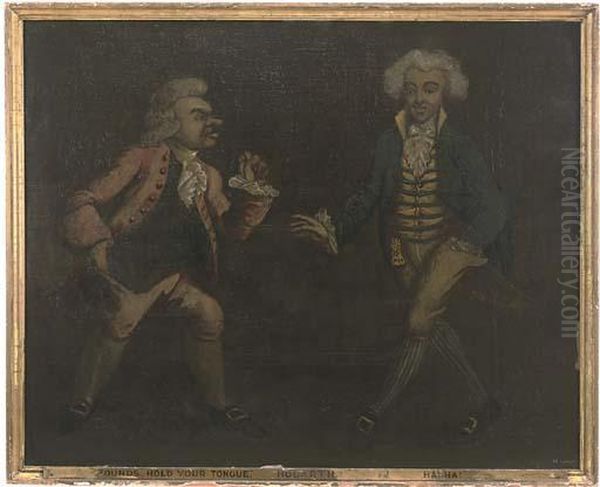 Hold Your Tongue, Ha, Ha Oil Painting by William Hogarth