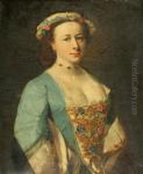 Portrait Of A Lady Oil Painting by William Hogarth