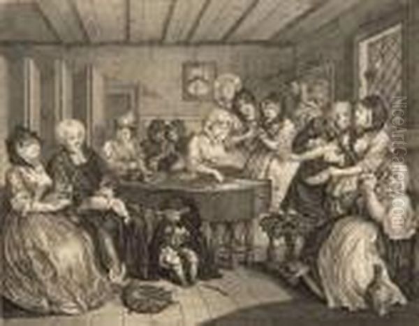 A Harlot's Progress Oil Painting by William Hogarth