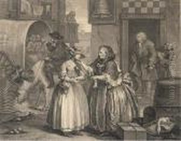 A Harlot's Progress Oil Painting by William Hogarth