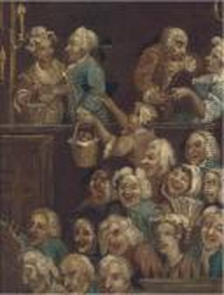 The Laughing Audience Oil Painting by William Hogarth