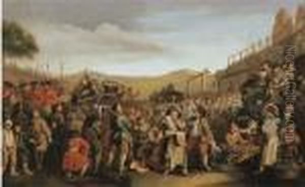 The Execution Of Thom Idle At Tyburn Oil Painting by William Hogarth