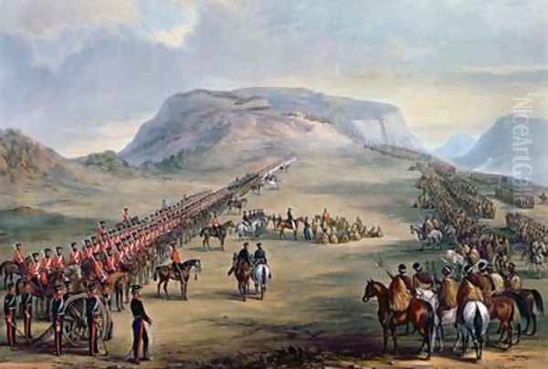 The Conference at Block Drift Kaffirland on 30th June 1846 Oil Painting by Henry Martens