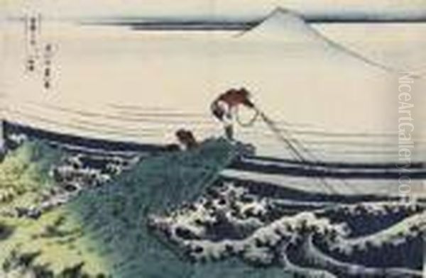 Koshu Kajikazawa (kajikazawa In Kai Province) Oil Painting by Katsushika Hokusai