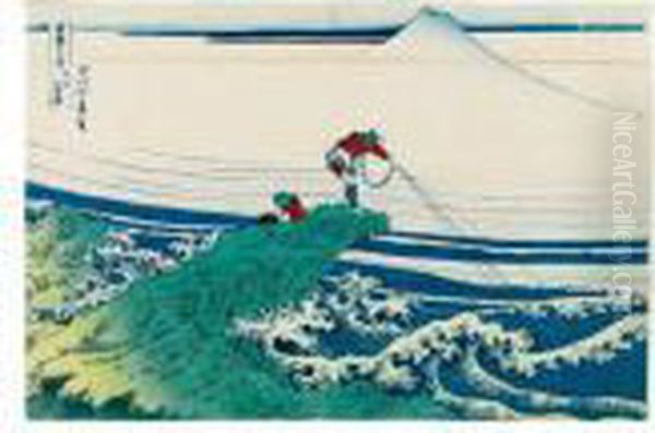 Koshu Kajikazawa, De La Serie Fugaku Sanjurokkei Oil Painting by Katsushika Hokusai