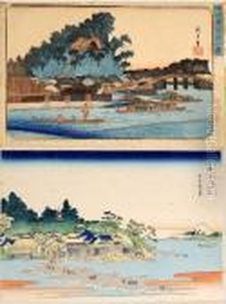 Views Offuji Oil Painting by Katsushika Hokusai