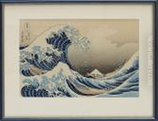 Trasnitt Oil Painting by Katsushika Hokusai