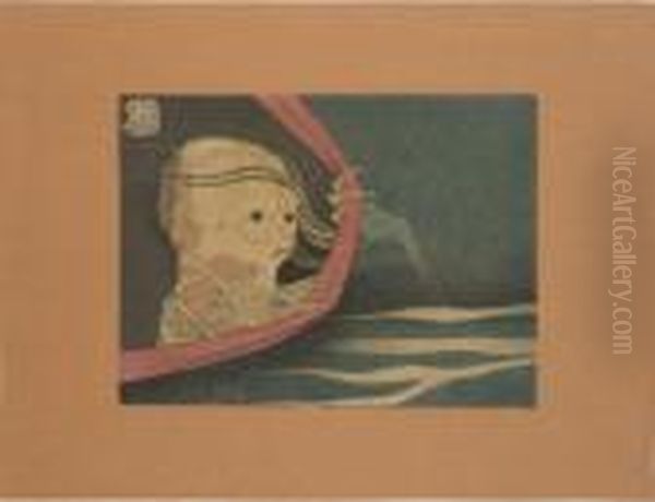 Kohada Koheiji Oil Painting by Katsushika Hokusai