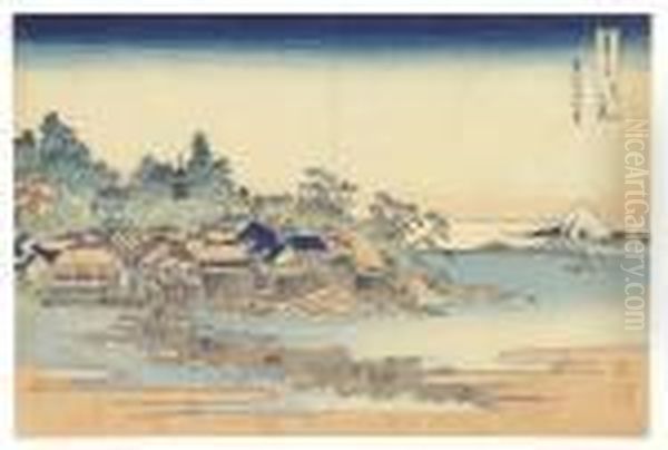 Soshu Enoshima (enoshima In 
Sagami Province), From The Seriesfugaku Sanjurokkei (thirty-six Views Of
 Mount Fuji) Oil Painting by Katsushika Hokusai