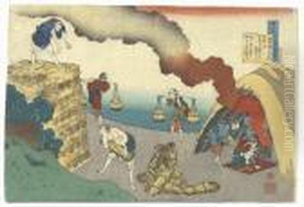 Gonchunagon Sadaie Oil Painting by Katsushika Hokusai