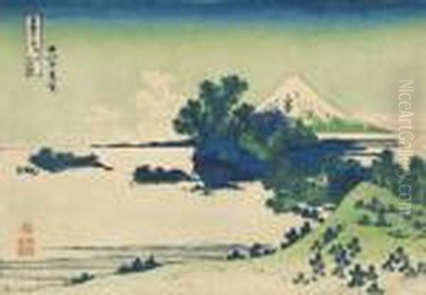 From The Series Fugaku 
Sanju-rokkei [thirty-six Views Of Mount Fuji] Soshu Shichirigahama Oil Painting by Katsushika Hokusai