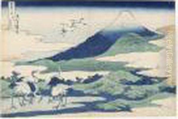 Soshu Umezawa Hidari. Le Fuji Vu D'umezawa, Province De Sagami Oil Painting by Katsushika Hokusai