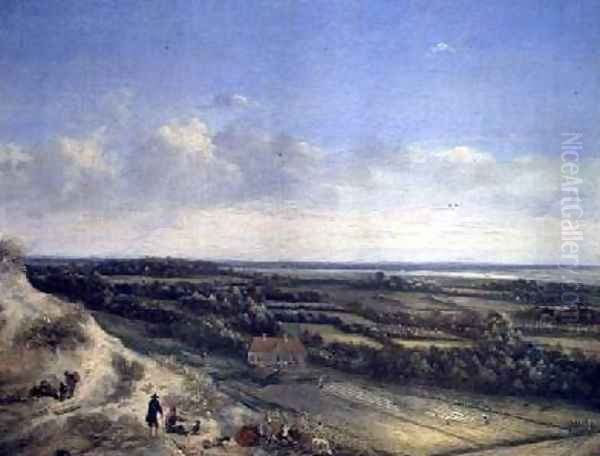 View of Haarlem from the Dunes Oil Painting by Jan van der Meer