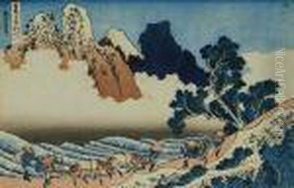 From The Series The Thirty-six Views Of Mt. Fuji Oil Painting by Katsushika Hokusai