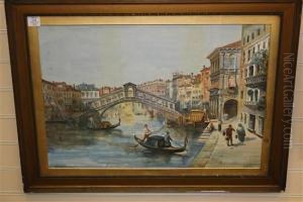 The Rialto Bridge Oil Painting by James Holland