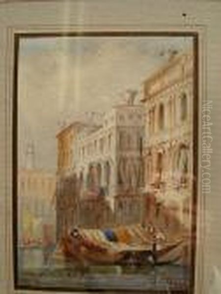 Venice 
Bears Initial H Oil Painting by James Holland