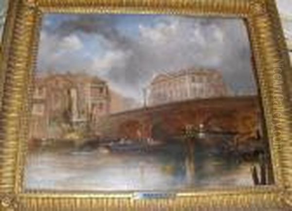 London Bridge Oil Painting by James Holland