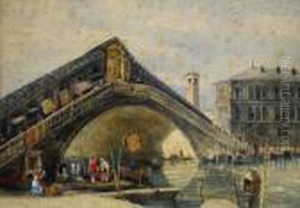 The Rialto Bridge Oil Painting by James Holland