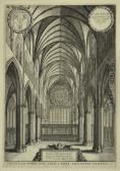 Cathedralinterior Oil Painting by Wenceslaus Hollar