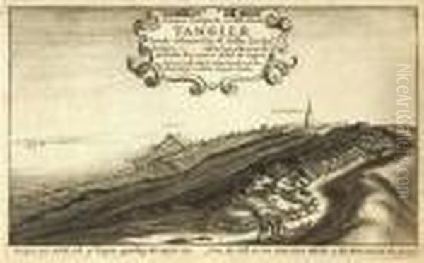 Divers Prospects In And About Tangier Oil Painting by Wenceslaus Hollar